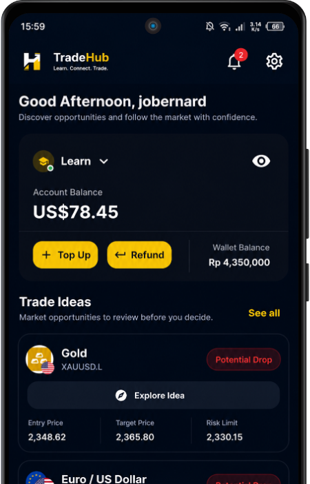 TradeHub app preview